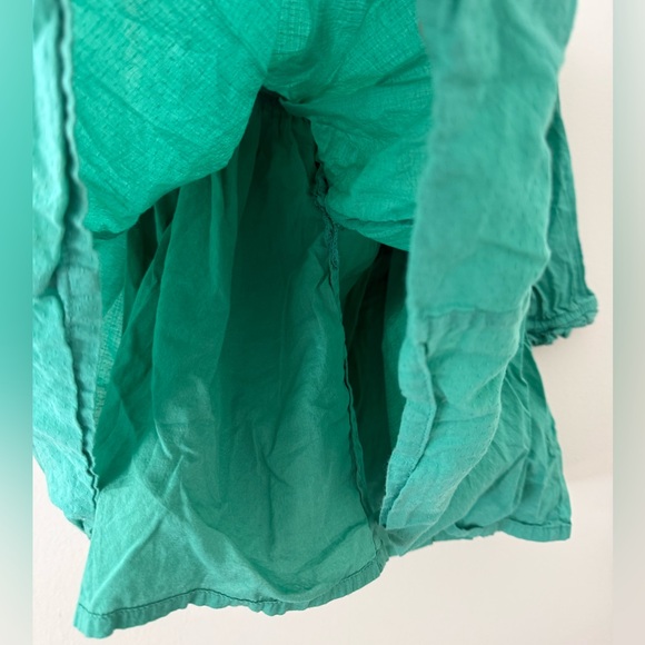 Mini Boden Toddler Girls Teal Green Floral Embroidered Cotton Dress 3T/4T Spring - Picture 8 of 13